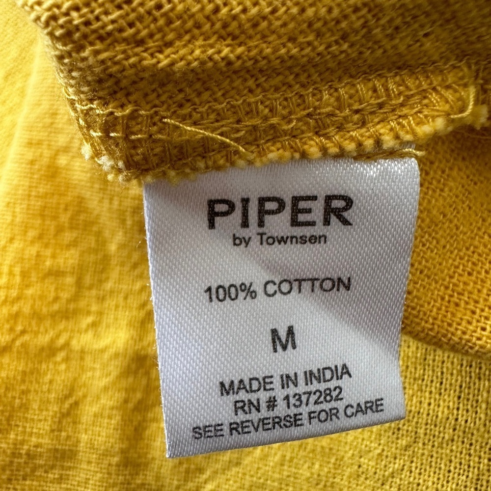 #8)  Piper  100% Cotton embroidered top Size M - Picture 2 of 7